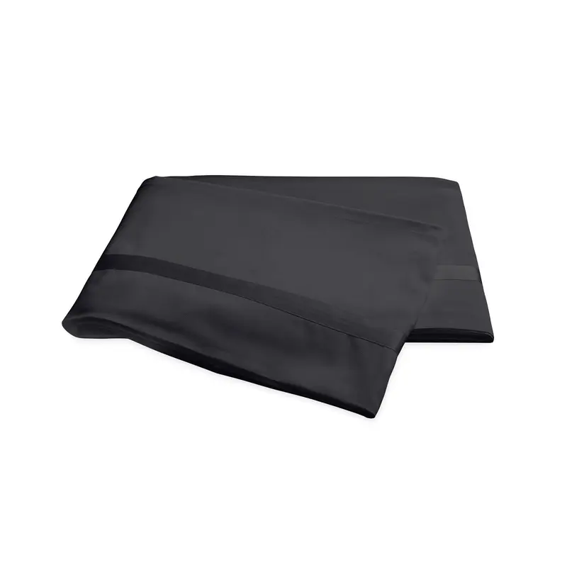 Matouk Nocturne Sateen Bedding in Black