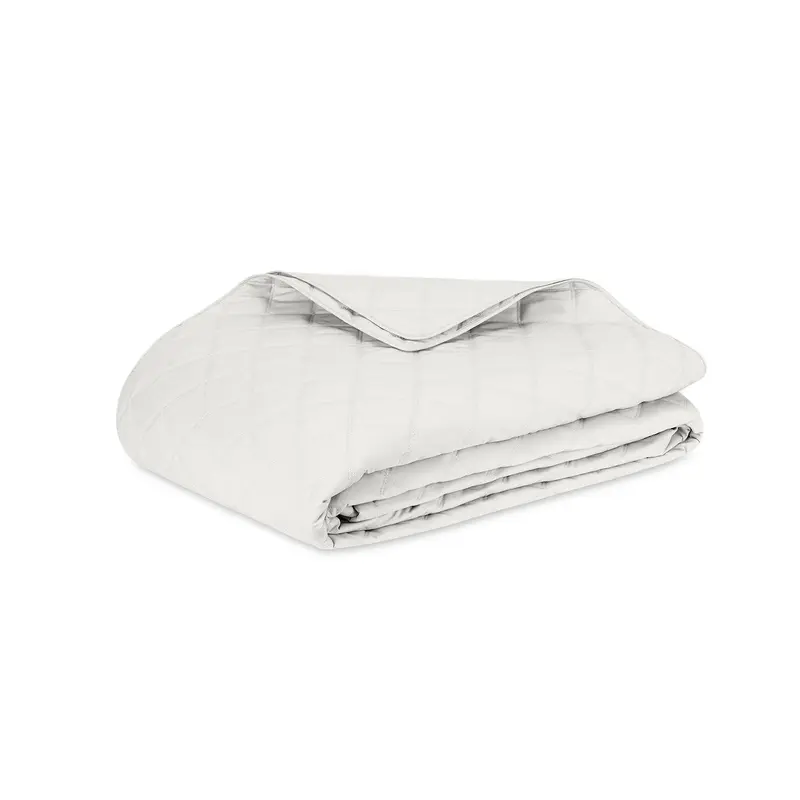 Matouk Milano Percale Quilt in Bone