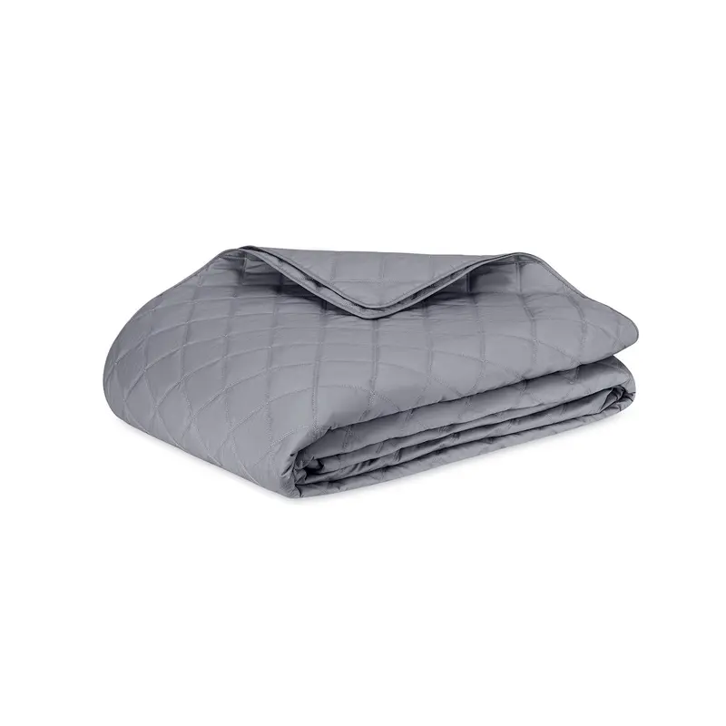 Matouk Milano Percale Quilt in Elephant