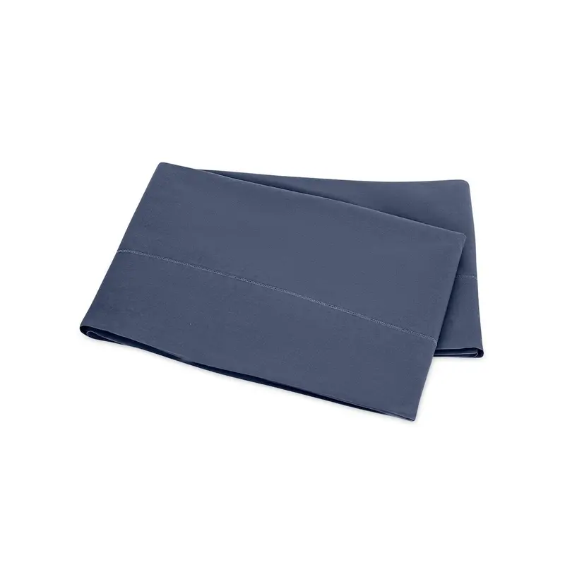 Milano Hemstitch Steel Blue Bedding by Matouk