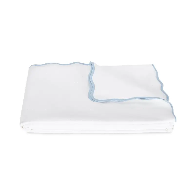 Camilla Pique Light Blue Bedding by Matouk