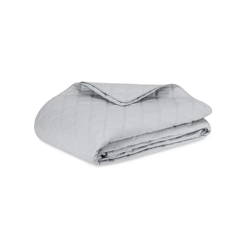 Matouk Milano Percale Quilt in Dove