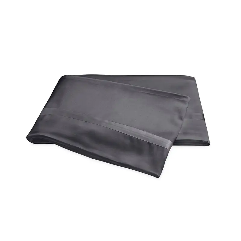 Matouk Nocturne Sateen Bedding in Charcoal