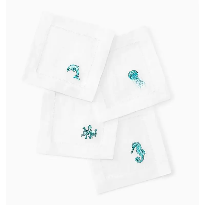 Amalfi Cocktail Napkins by Sferra