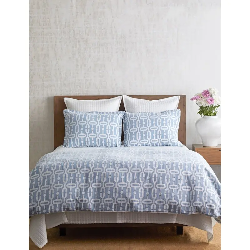 Doorknocker Duvet Set Blue by Ann Gish