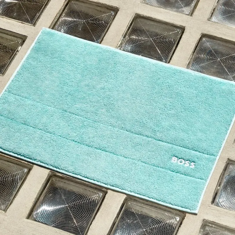 Plain Aruba Blue Tub Mat by Hugo Boss Home