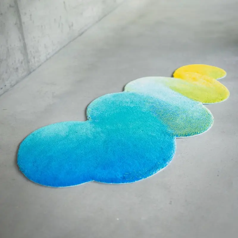 Odity 27x55 Lagoon 302 Bath Rug by Abyss