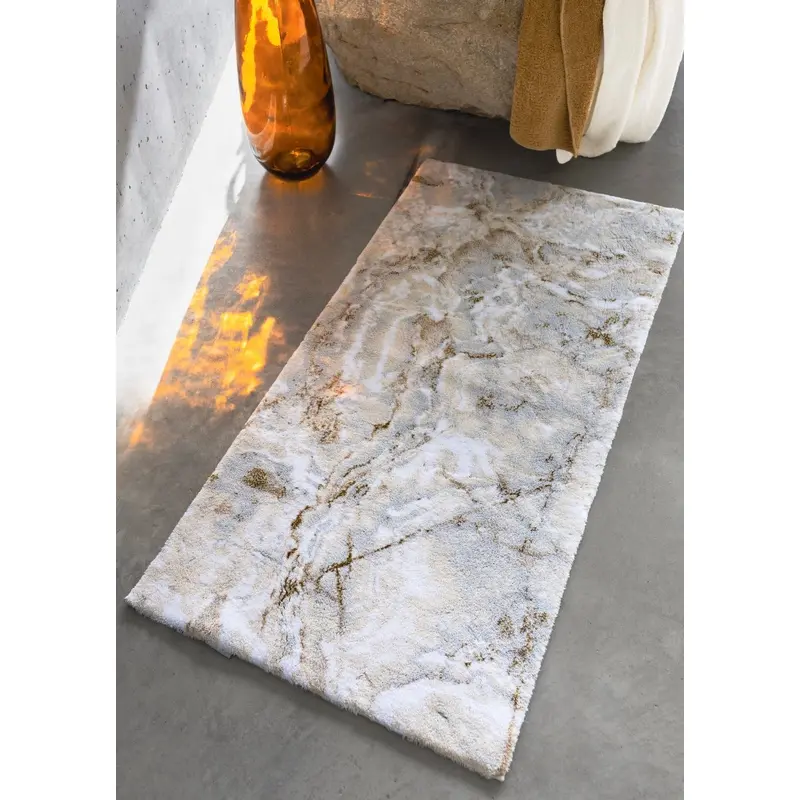 Castello 27x55 Ecru 101 Bath Rug by Abyss