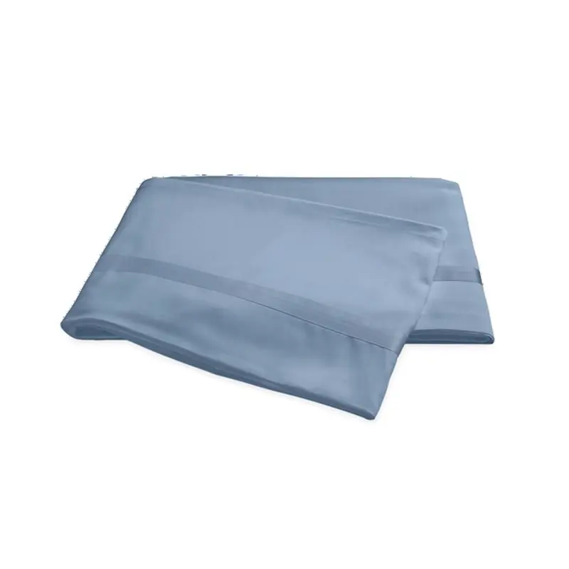 Matouk Nocturne Sateen Bedding in Hazy Blue
