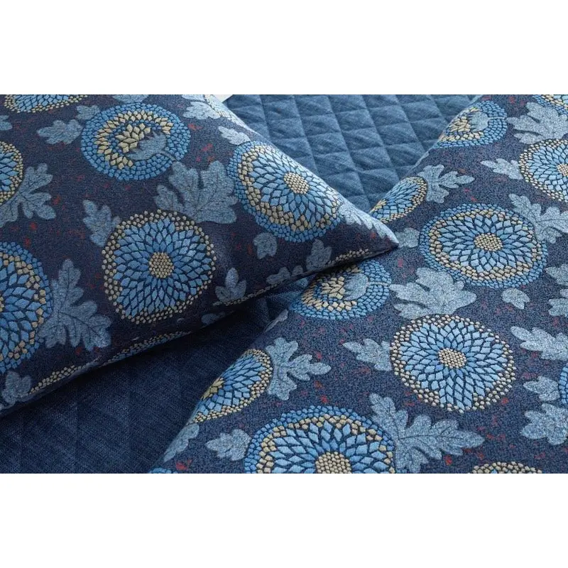 Blossom Throw Blue by Ann Gish