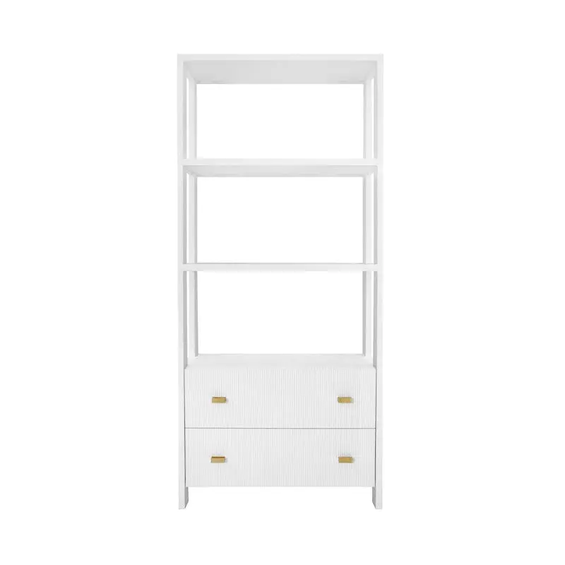 Davie White Etagere by Worlds Away