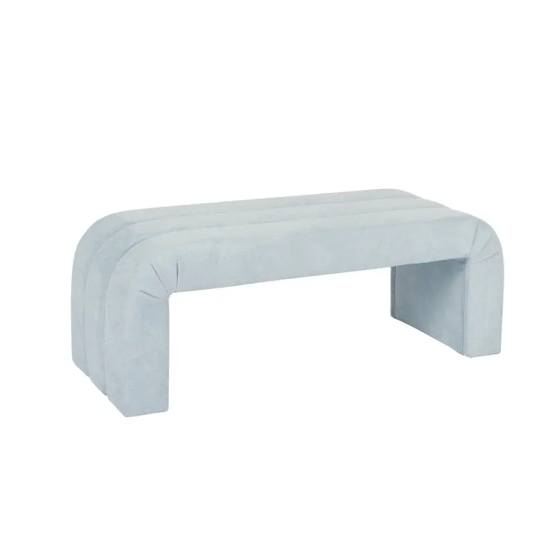 Mercer Light Blue Bench by Worlds Away