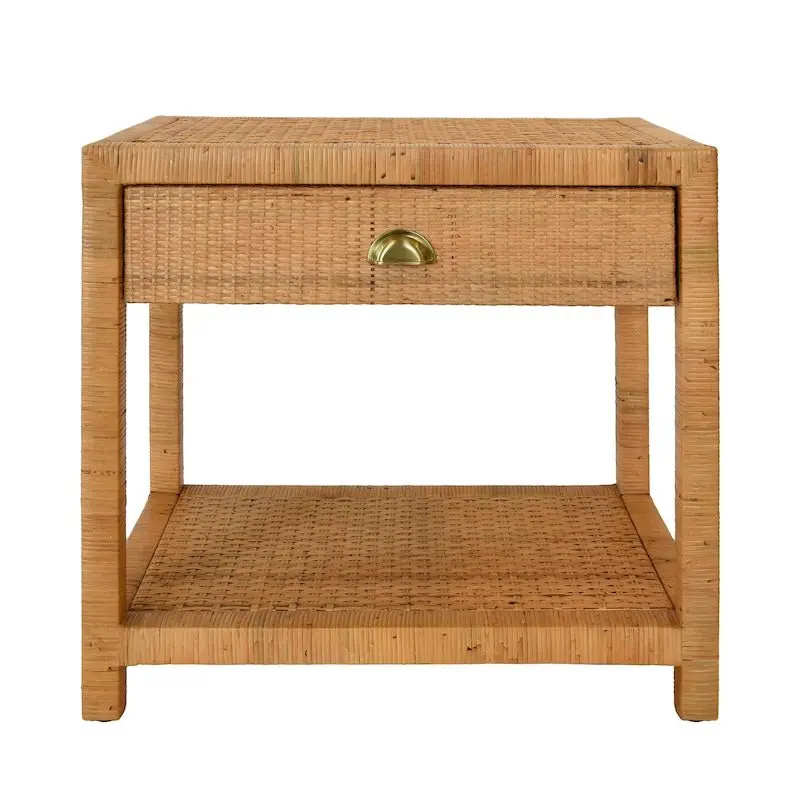 Reed End Table by Worlds Away