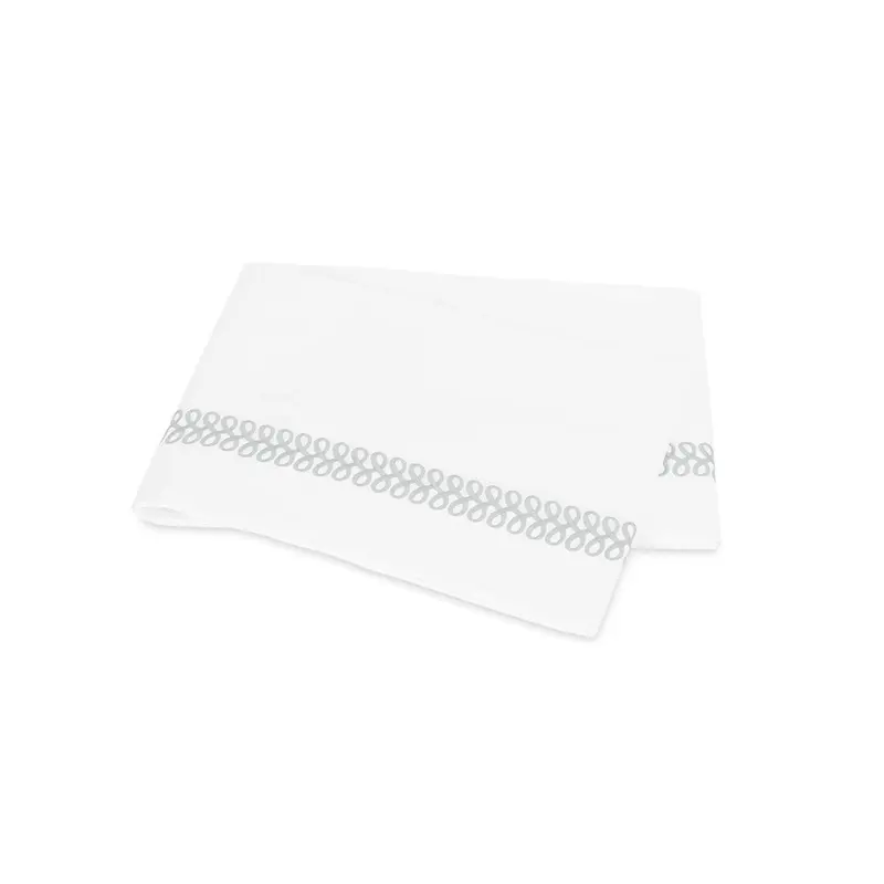 Astor Braid Silver Bedding Matouk Schumacher