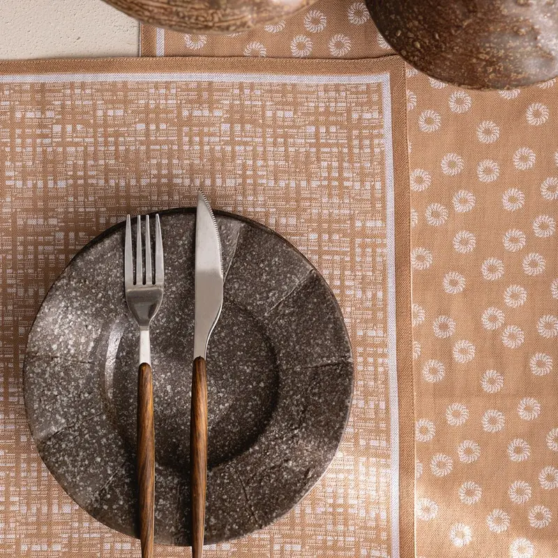 Wagara Beige 20" x 14" Placemat by Le Jacquard Franais