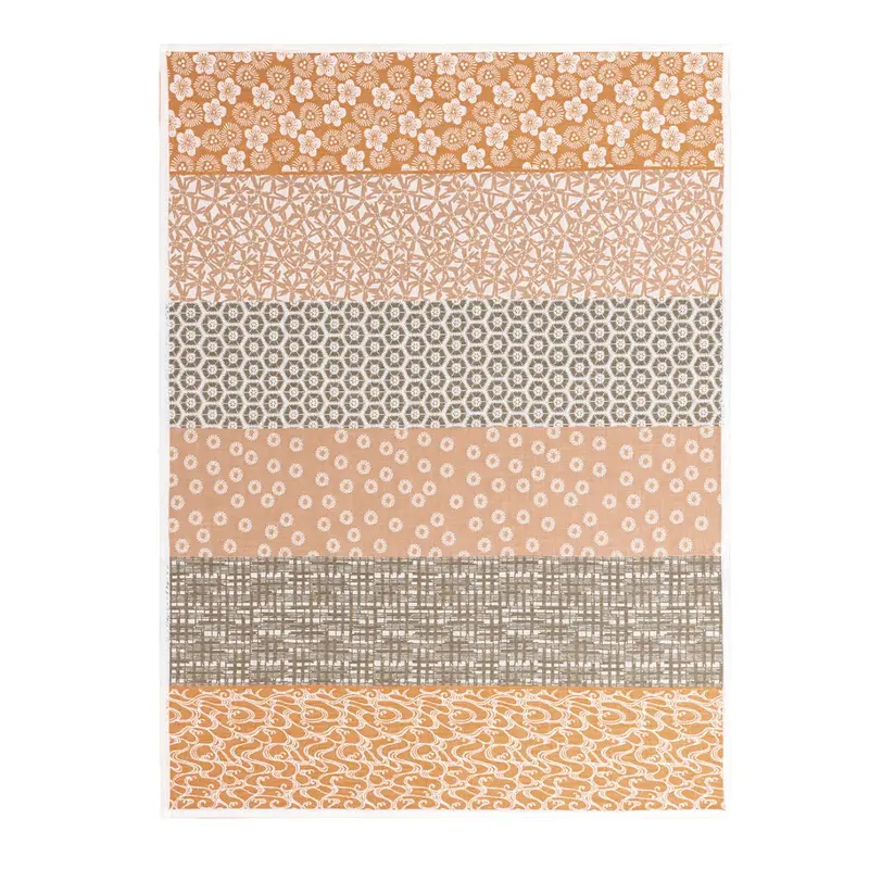 Wagara Beige Tea Towels by Le Jacquard Franais