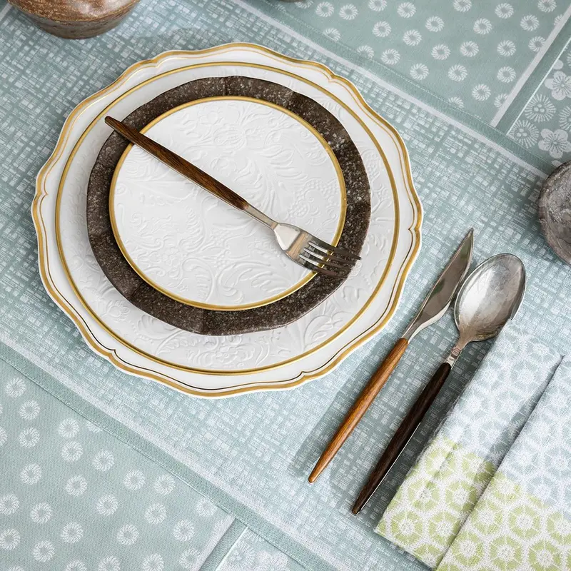 Wagara Green 20" x 20" Napkin by Le Jacquard Franais