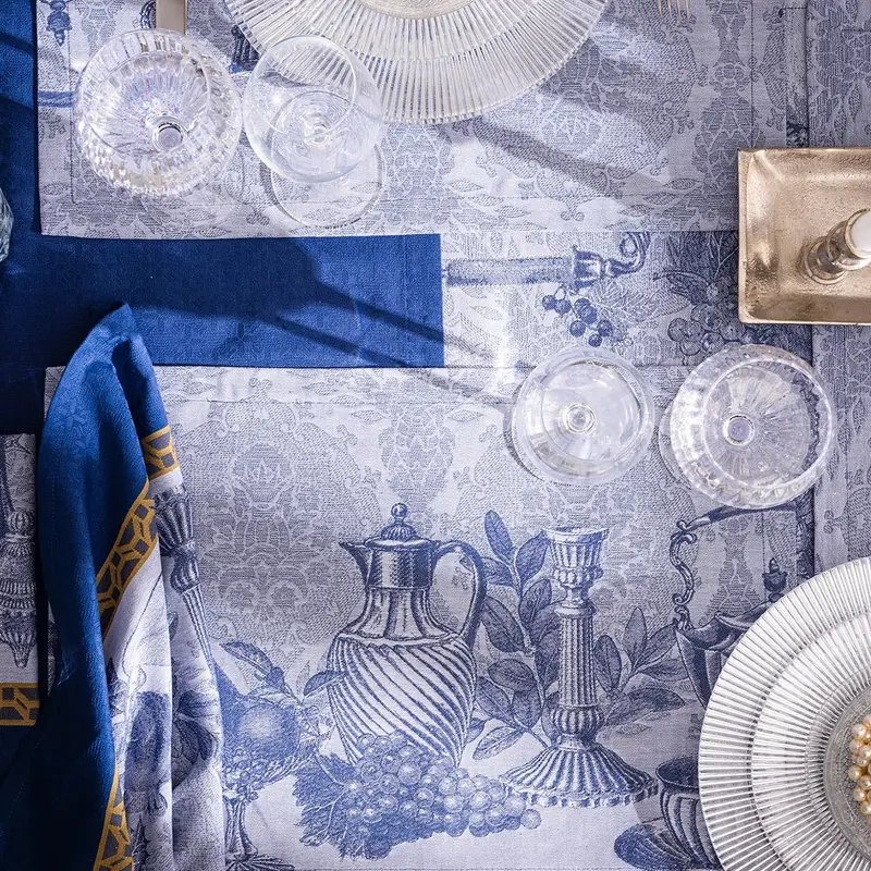 Festin Blue 20" x 14" Placemat by Le Jacquard Franais