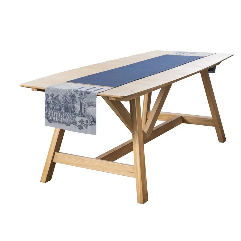 Festin Blue 20" x 79" Runner by Le Jacquard Franais