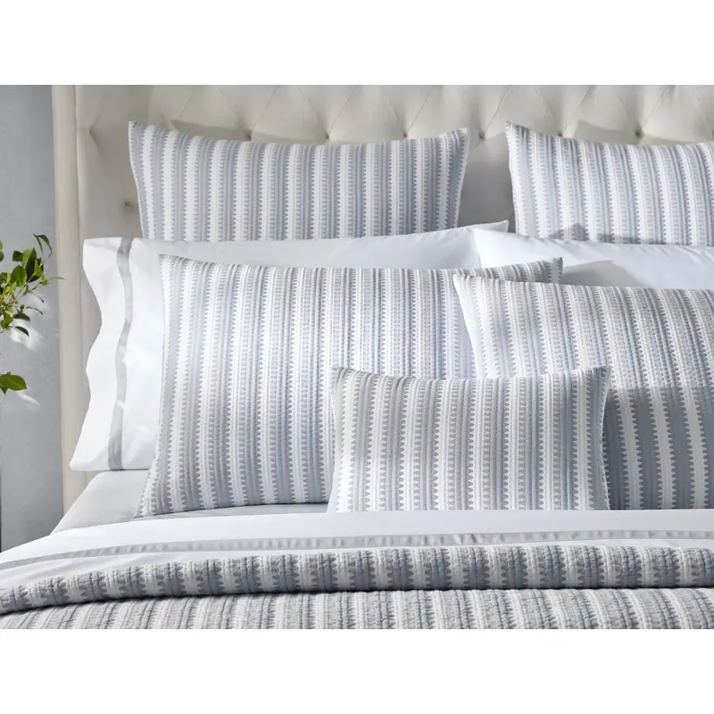 Apollo Stripe Dove Matelasse by Matouk Schumacher