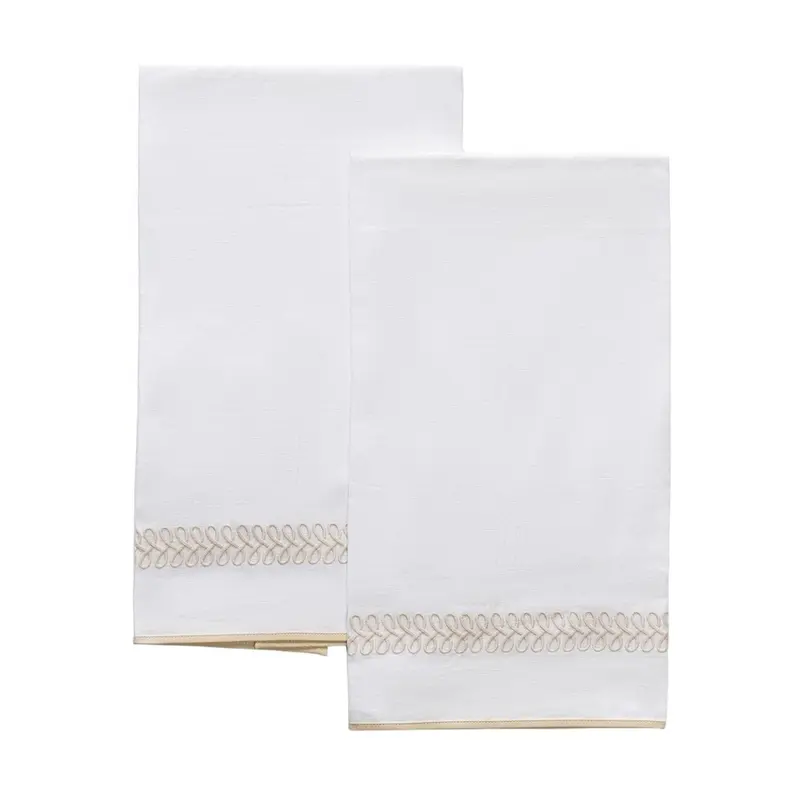 Astor Braid Dune Guest Towels by Matouk Schumacher