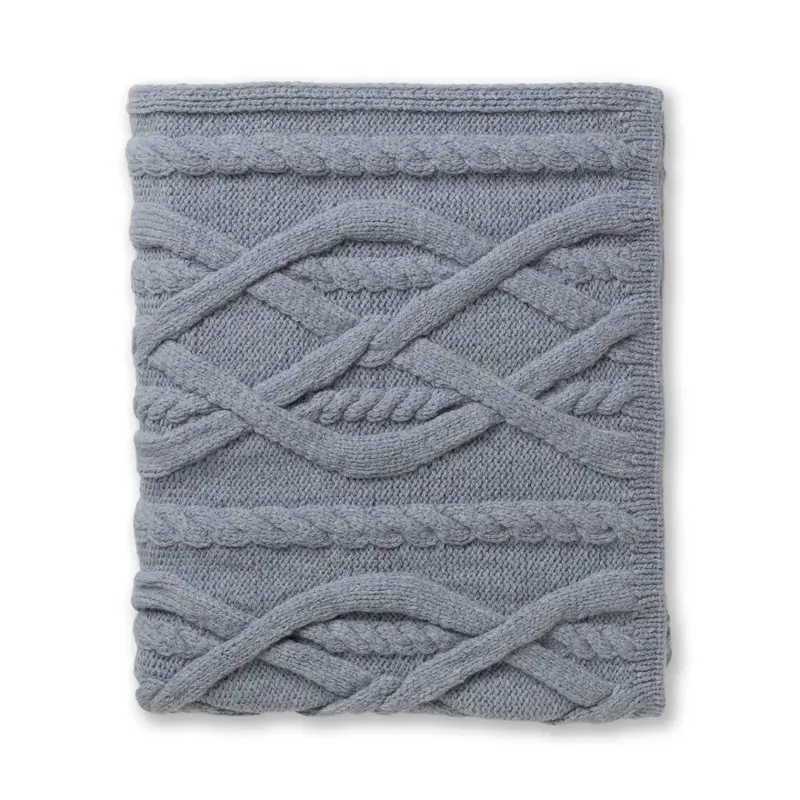 Alicia Adams Alpaca Buckley Throw in Chambray