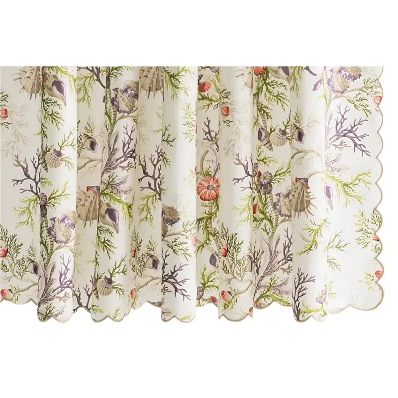 Del Tesoro Sea Orchid 100% Linen Shower Curtain by Matouk Schumacher