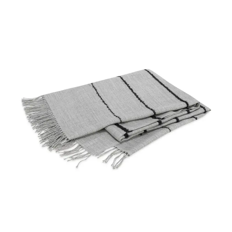 Amelia Stripe Pearl Throw by Matouk