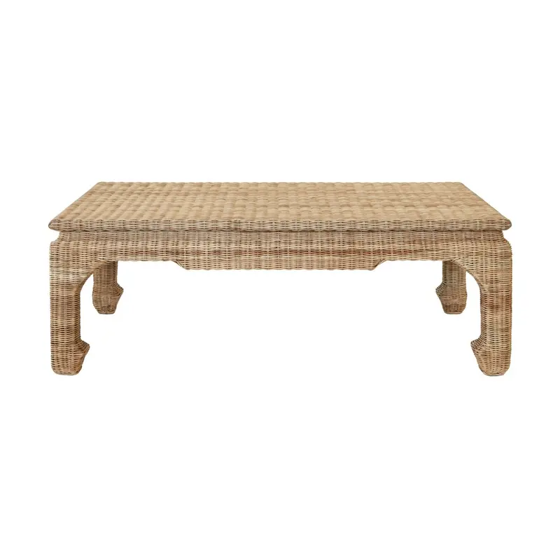 Guinevere Rattan Coffee Table by Worlds Away
