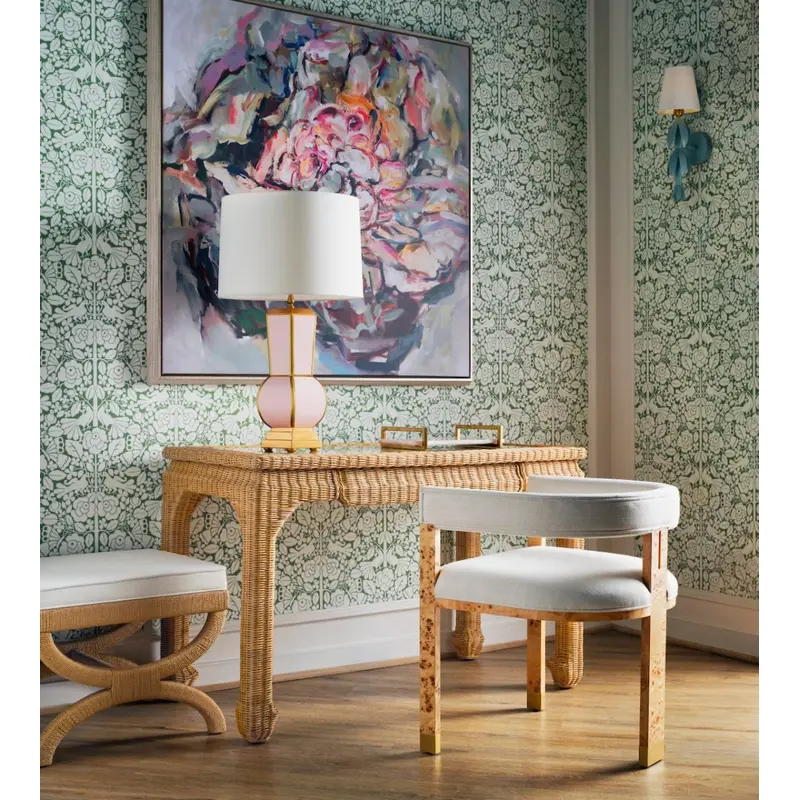 Verra Rattan Desk by Worlds Away