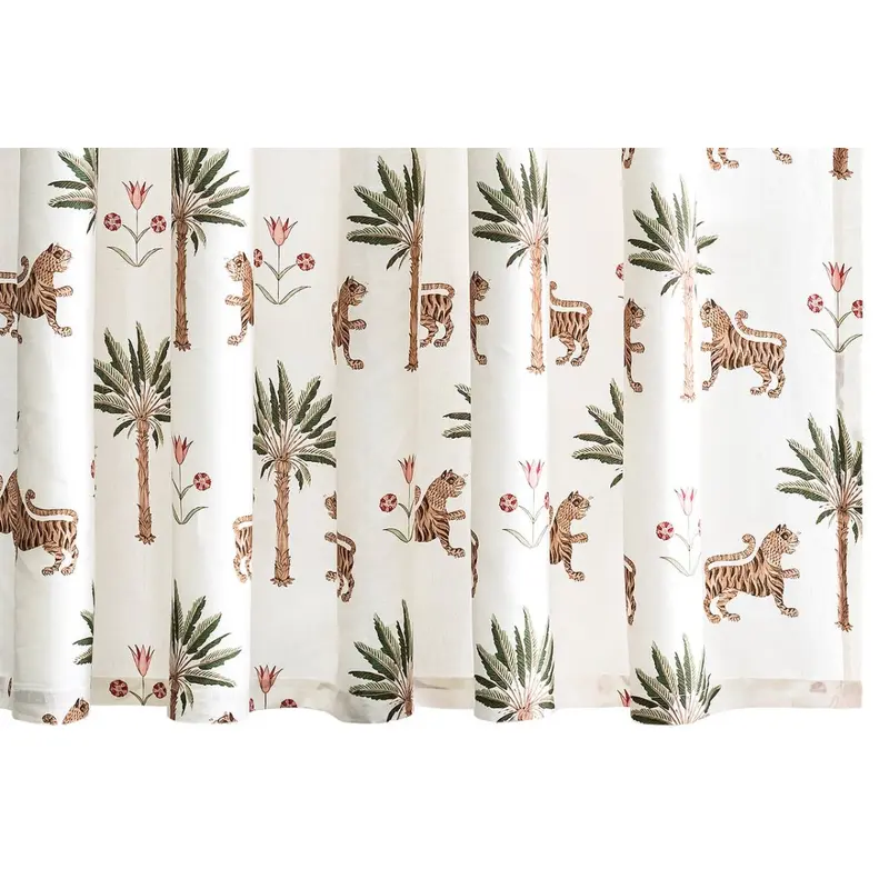 Tiger Palm Shower Curtain in Tiger Eye by Matouk Schumacher