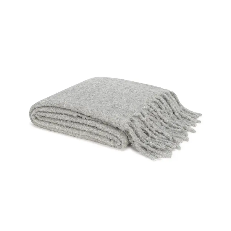 Poncho Silver Throw by Matouk