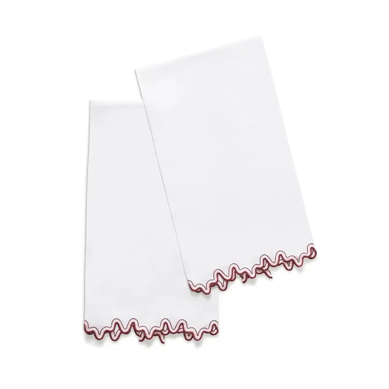 Wave Guest Towels in Paradise by Matouk