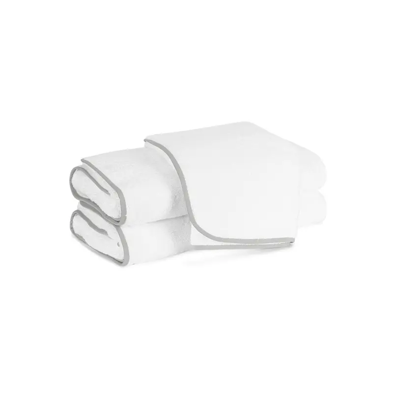 Giza Towels with Sterling Trim by Matouk