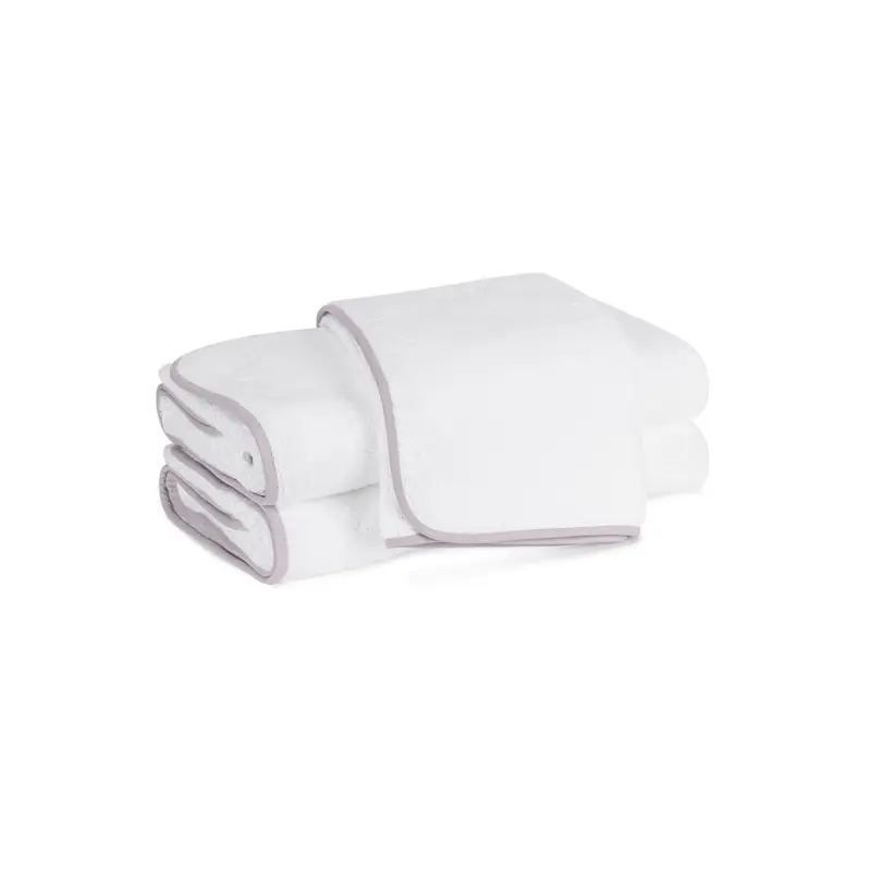 Giza Towels with Wisteria Trim by Matouk