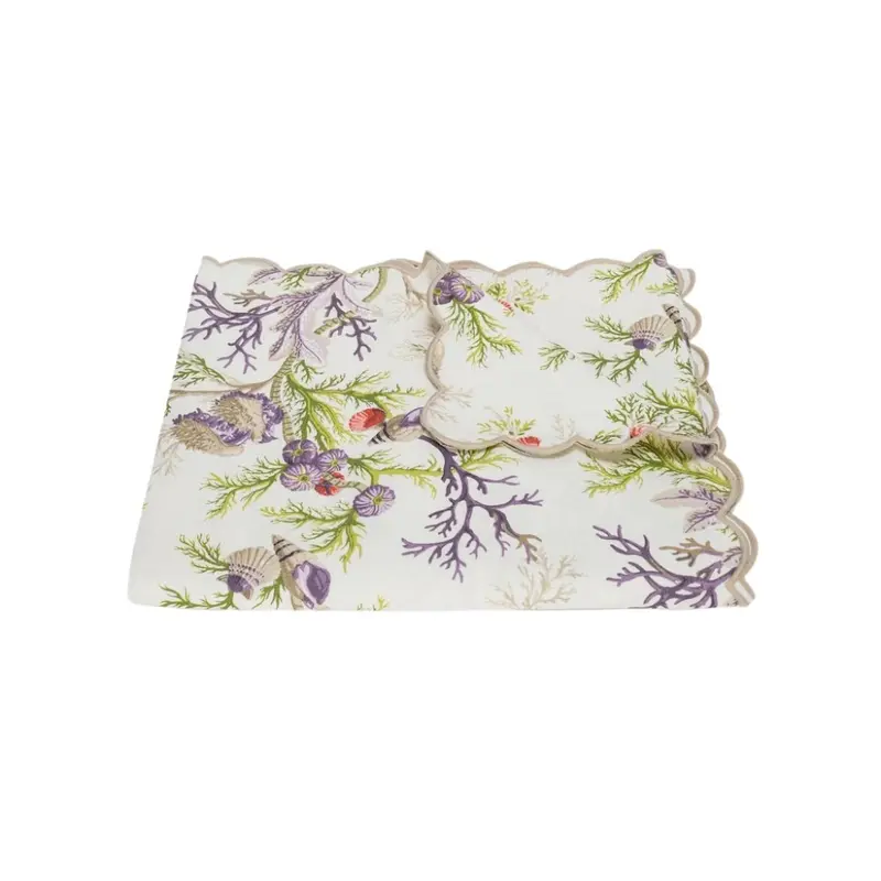 Del Tesoro Sea Orchid Table Linens by Matouk Schumacher