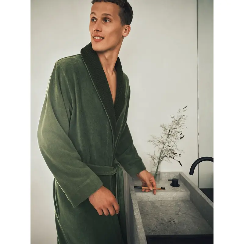Hugo Boss Men's Double B Cypress Robe by Yves Delorme