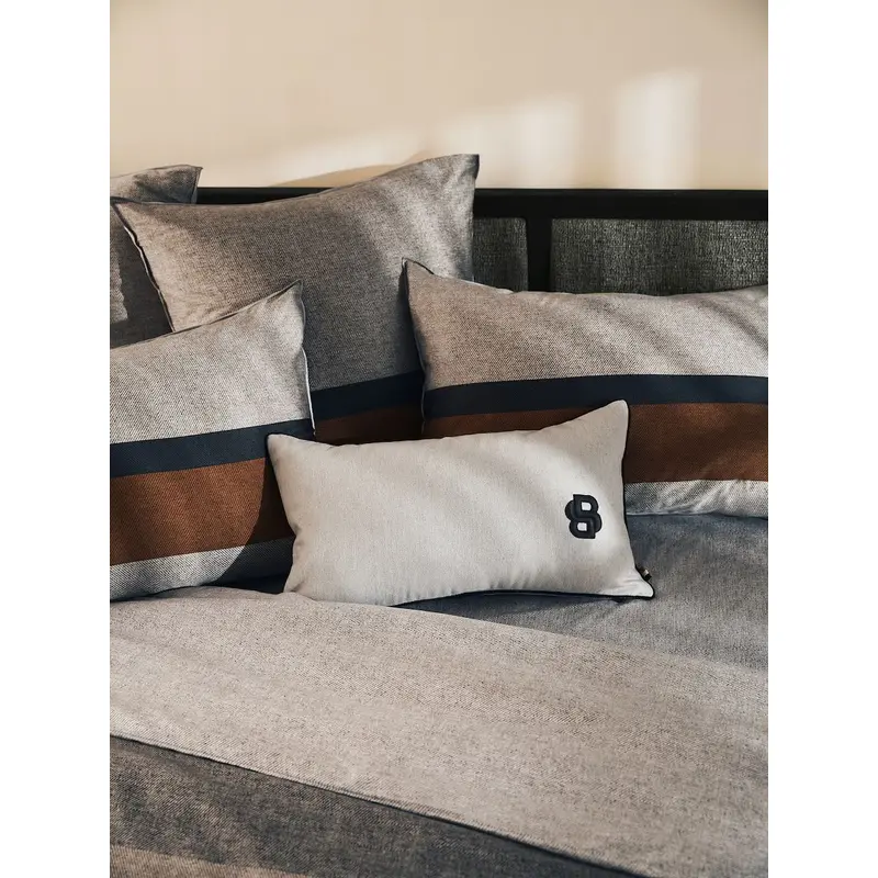 Hugo Boss Double B Natural Decorative Pillow by Yves Delorme