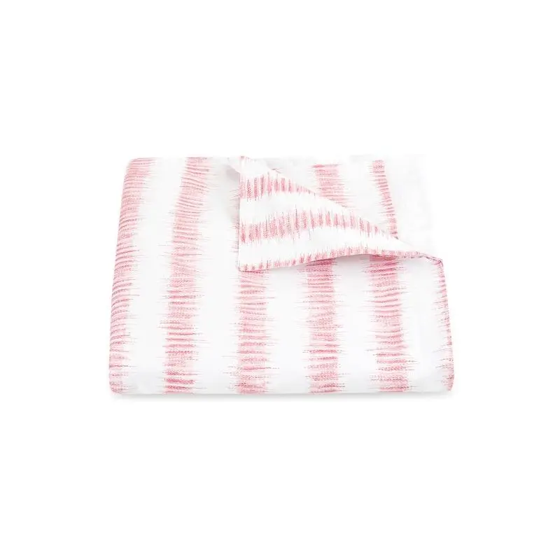 Matouk Schumacher Attleboro Pink Full/Queen Duvet Cover 86" x 92"