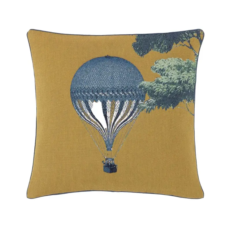 Montgolfier Bronze Decorative Pillow by Yves Delorme