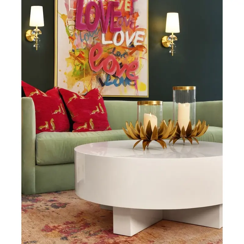 Oslo White Coffee Table by Worlds Away