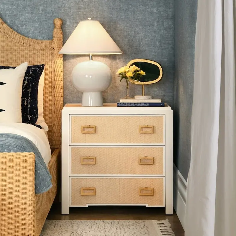 Radley Natural Side Table by Worlds Away