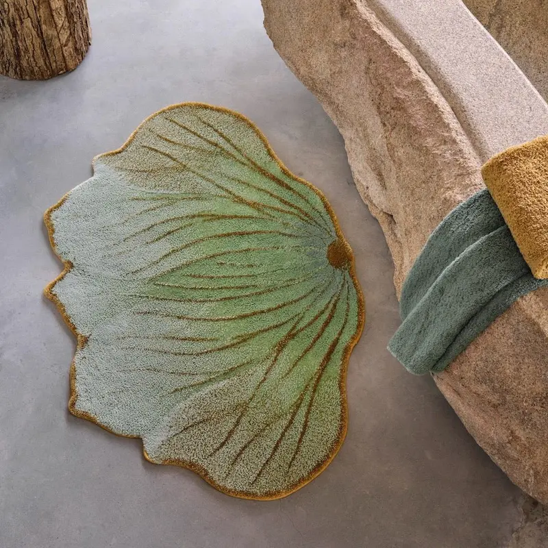 Lotus Aqua 210 Bath Rug by Abyss Habidecor