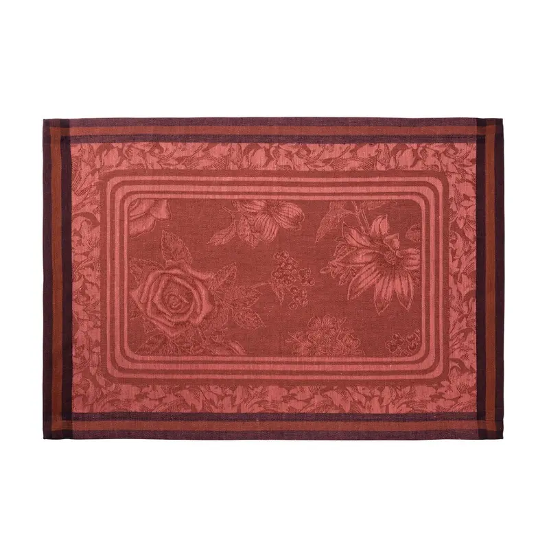 Romance Red Placemat by Le Jacquard Francais