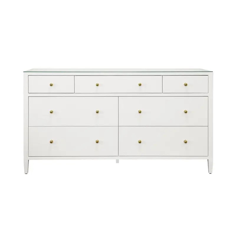 Carnegie White Cabinet by Worlds Away