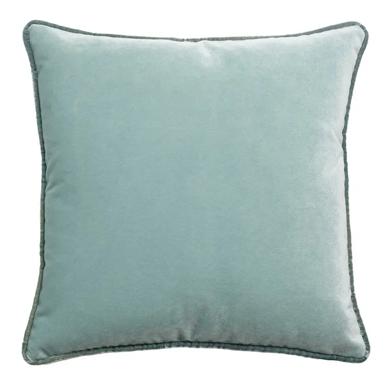 Tranquility Velvet Performance Pillows Basil Kevin O'Brien