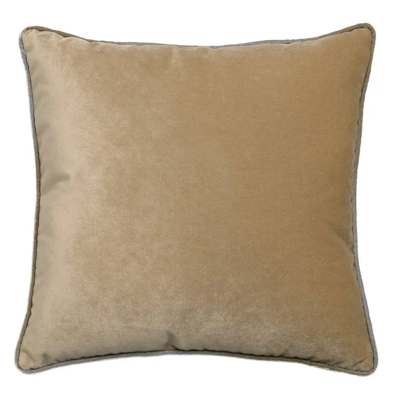 Tranquility Velvet Performance Pillows Nickel Kevin O'Brien