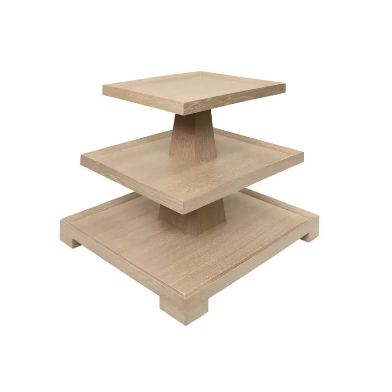 Worlds Away Tatiana Cerused Oak Occassional Table