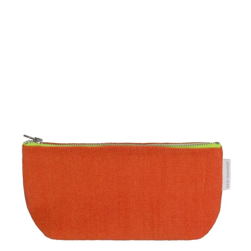 Designers Guild Brera Lino Persimmon Small Toiletry Bag