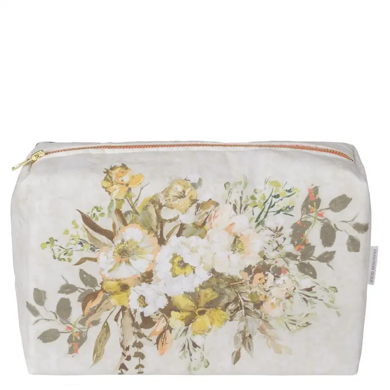 Designers Guild Margaretta Sepia Large Toiletry Bag